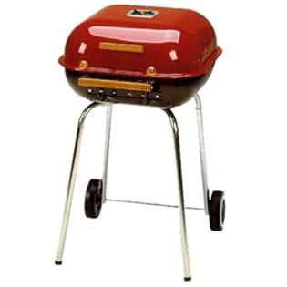 Meco Stand Up 4100 Square Utility Charcoal Grill, Red Meco Stand Up 4100 Square Utility Charcoal Grill, Red