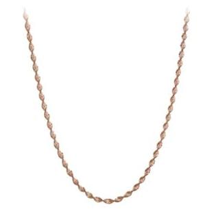 Amazon Curated Collection Rose Goldtone Finish Silver Twisted Herringbone Chain Necklace, 18 Amazon Curated Collection Rose Goldtone Finish Silver Twisted Herringbone Chain Necklace, 18
