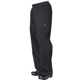 Chef Works BBLW Basic Men's Baggy Lightweight Chef Pants, Medium, Black Chef Works BBLW Basic Men's Baggy Lightweight Chef Pants, Medium, Black