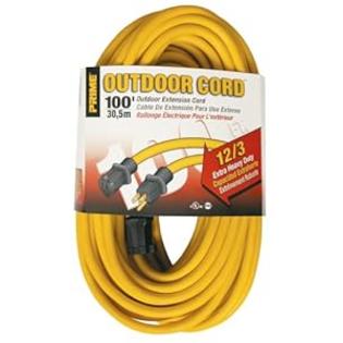 Prime+Wire+%26+Cable Prime Wire & Cable EC500835 100-Foot 12/3 SJTW Jobsite Outdoor Extension Cord, Yellow Prime+Wire+%26+Cable Prime Wire & Cable EC500835 100-Foot 12/3 SJTW Jobsite Outdoor Extension Cord, Yellow