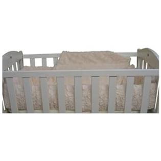 BabyDoll Bedding Baby Doll Bedding Sherling Port-a-Crib Bedding Set, Ivory BabyDoll Bedding Baby Doll Bedding Sherling Port-a-Crib Bedding Set, Ivory