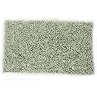 Castle Hill 100% Cotton Chenille Shaggy Bath Rug with Spray Latex Backing 20x30 Sage Castle Hill 100% Cotton Chenille Shaggy Bath Rug with Spray Latex Backing 20x30 Sage