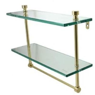 Allied Brass NS-2/22TB-SCH 22-Inch Double Glass Shelf with Towel Bar Allied Brass NS-2/22TB-SCH 22-Inch Double Glass Shelf with Towel Bar