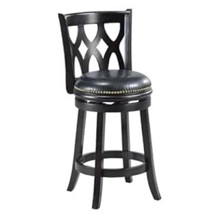 Mintra Black Finish Triple Crossback 24-Inch Counter Stool Mintra Black Finish Triple Crossback 24-Inch Counter Stool