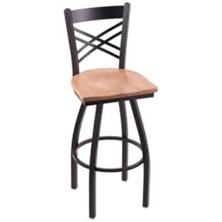 Holland Bar Stool Company Cambridge 028 Black Swivel Bar Stool, Natural Oak Seat, 25-Inch Holland Bar Stool Company Cambridge 028 Black Swivel Bar Stool, Natural Oak Seat, 25-Inch