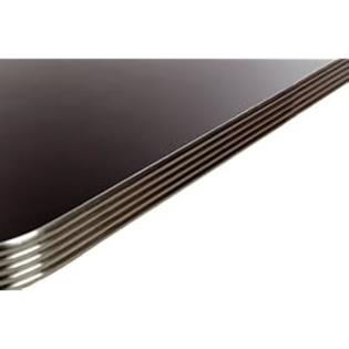 Oak+Street+Manufacturing Oak Street Manufacturing AE60R Milled Aluminum Round Edge Table Top with Black Laminate, 60 Oak+Street+Manufacturing Oak Street Manufacturing AE60R Milled Aluminum Round Edge Table Top with Black Laminate, 60