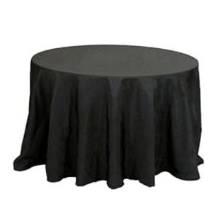 Koyal Wholesale 12-Pack Round Polyester Tablecloth, 132-Inch, Black Koyal Wholesale 12-Pack Round Polyester Tablecloth, 132-Inch, Black