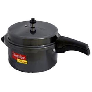 Prestige Deluxe Hard Anodized Black Color Pressure Cooker, 7-1/2-Liter Prestige Deluxe Hard Anodized Black Color Pressure Cooker, 7-1/2-Liter