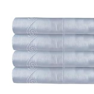 Veratex Supreme Sateen 300 Thread Count Swirl King, Ivory Veratex Supreme Sateen 300 Thread Count Swirl King, Ivory
