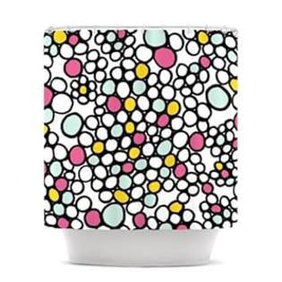 Kess%20InHouse Kess InHouse Emine Ortega Pebbles Pink Shower Curtain, 69 by 70-Inch Kess%20InHouse Kess InHouse Emine Ortega Pebbles Pink Shower Curtain, 69 by 70-Inch