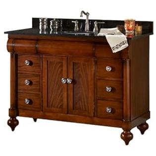 Kaco%20International Kaco international 348-4800-GH John Adams 48-Inch Vanity in a Brown Cherry Sherwin Williams Finish and Gold Hill Granite Top Kaco%20International Kaco international 348-4800-GH John Adams 48-Inch Vanity in a Brown Cherry Sherwin Williams Finish and Gold Hill Granite Top