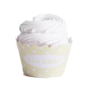 Dress+My+Cupcake Dress My Cupcake Personalized Message Cupcake Wrappers, Polka Dot, Happy Birthday, Ivory, Set of 50 Dress+My+Cupcake Dress My Cupcake Personalized Message Cupcake Wrappers, Polka Dot, Happy Birthday, Ivory, Set of 50
