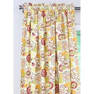 Chooty Rod Pocket Curtain Panel, 54 by 96-Inch, Maya Poppy Chooty Rod Pocket Curtain Panel, 54 by 96-Inch, Maya Poppy