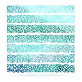 Kess InHouse Pamela Gallegos Leafs from Paradise II Aluminum Floating Art Panels, 10 by 10-Inch Kess InHouse Pamela Gallegos Leafs from Paradise II Aluminum Floating Art Panels, 10 by 10-Inch