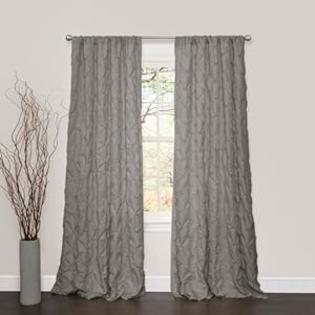 Lush Decor Lake Como Window Curtain Panel, 84 by 50-Inch, Gray Lush Decor Lake Como Window Curtain Panel, 84 by 50-Inch, Gray