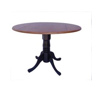 International+Concepts International Concepts Round Dual Drop Leaf Ped Table International+Concepts International Concepts Round Dual Drop Leaf Ped Table