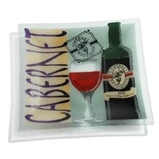Peggy Karr Glass, Inc Peggy Karr 11-Inch Square Glass Plate Peggy Karr Glass, Inc Peggy Karr 11-Inch Square Glass Plate