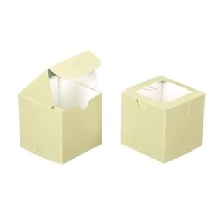 Dress+My+Cupcake Dress My Cupcake Square Window Cupcake Box with Lid, Butter Cream/White, Set of 100 Dress+My+Cupcake Dress My Cupcake Square Window Cupcake Box with Lid, Butter Cream/White, Set of 100