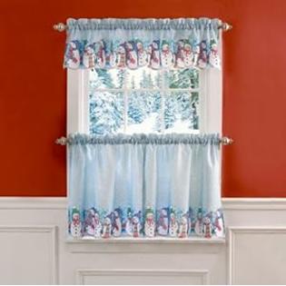 Of Snowmen Christmas Holiday Tier Curtain Program Holiday Clearance Of Snowmen Christmas Holiday Tier Curtain Program Holiday Clearance