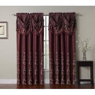 Victoria+Classics Victoria Classics Natasha Panel and Valance, 54 by 1 by 18-Inch, Burgundy Victoria+Classics Victoria Classics Natasha Panel and Valance, 54 by 1 by 18-Inch, Burgundy
