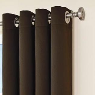 Eclipse Gum Eclipse Audrey Grommet Blackout Window Curtain Panel, 95-Inch, Espresso Eclipse Gum Eclipse Audrey Grommet Blackout Window Curtain Panel, 95-Inch, Espresso