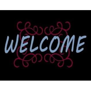 Porta-Trace Decorative LED Lit Sign with Welcome Logo, 14-Inch Porta-Trace Decorative LED Lit Sign with Welcome Logo, 14-Inch