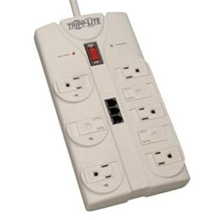Tripp Lite TLP808TEL Surge Protector 120V 5-15R 8 Outlet RJ11 8ft Cord 2160 Joule Tripp Lite TLP808TEL Surge Protector 120V 5-15R 8 Outlet RJ11 8ft Cord 2160 Joule