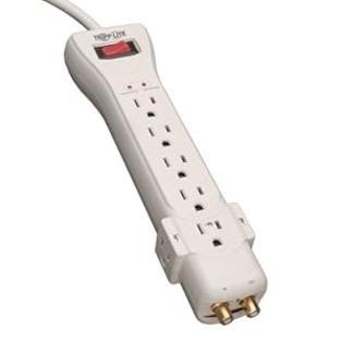 Tripp Lite SUPER7COAX Surge Protector Strip 120V 7 Outlet Coax 7ft Cord 2160 Joules Tripp Lite SUPER7COAX Surge Protector Strip 120V 7 Outlet Coax 7ft Cord 2160 Joules