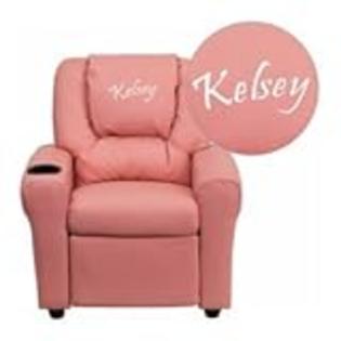 Ababy Personalized Kids Contemporary Recliner - Color: Pink Ababy Personalized Kids Contemporary Recliner - Color: Pink