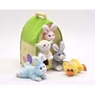 Easter Animals Plush Play House Set Easter Animals Plush Play House Set