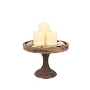 Stonebriar Rustic Pedestal Tray, Large Stonebriar Rustic Pedestal Tray, Large