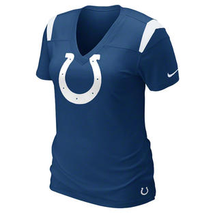 Nike Indianapolis Colts Women's Nike Blue Fashion V-Neck T-Shirt Nike Indianapolis Colts Women's Nike Blue Fashion V-Neck T-Shirt