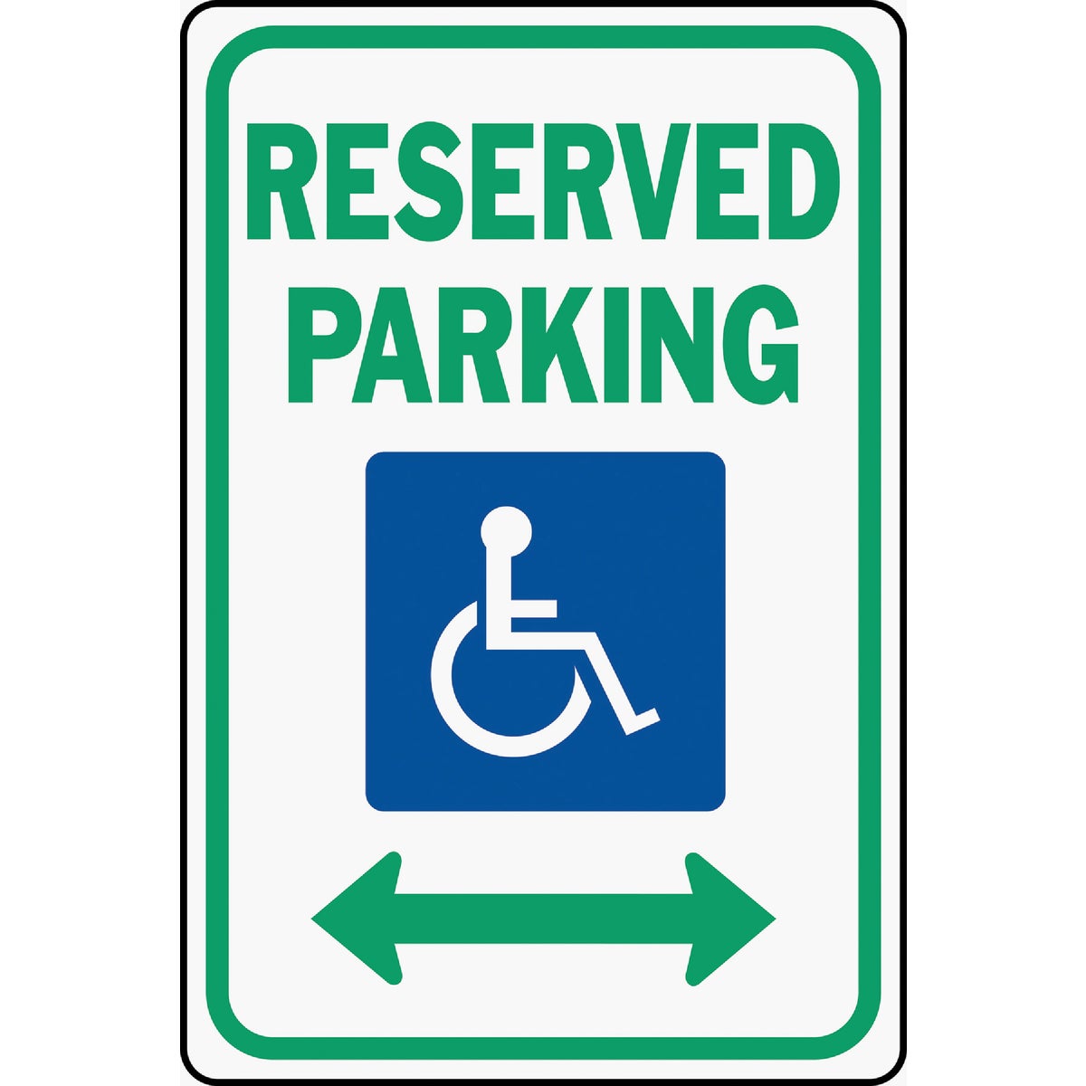 UPC 029069000141 product image for Handicap Reserve Parking Sign  By Hy-Ko Products | upcitemdb.com