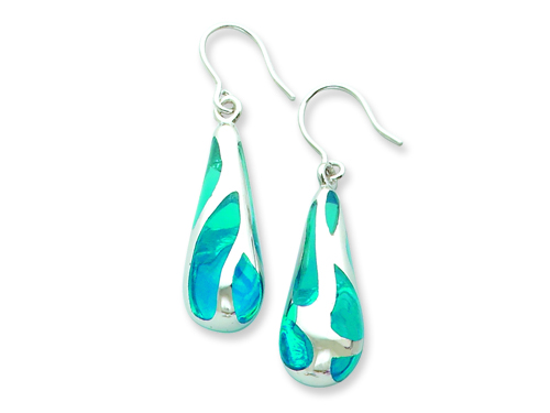 FJC Collections Sterling Silver Blue Resin Raindrop Earrings at Sears.com
