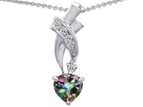 Star K 2.15 cttw Original Star K 925 Genuine Heart Shaped Mystic Topaz Pendant at Sears.com