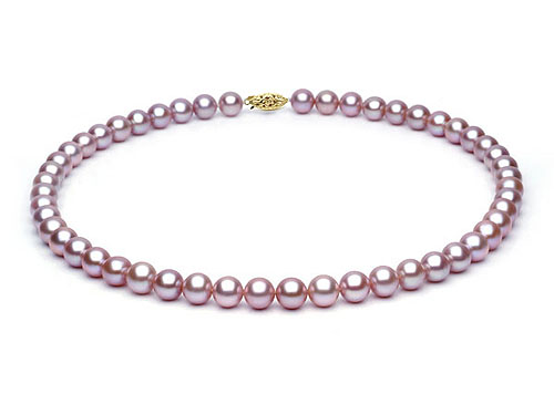 FJC Collections 18 inch Lavender Fresh Water Pearl Necklace 7-8 mm each in 14k Yellow Gold at Sears.com