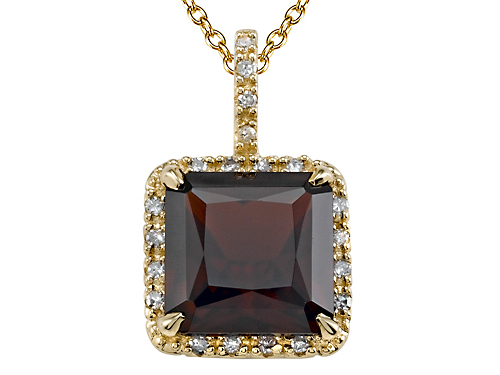Effy Collection 3.52 cttw Genuine Garnet Pendant by Effy Collection in 14k Yellow Gold at Sears.com