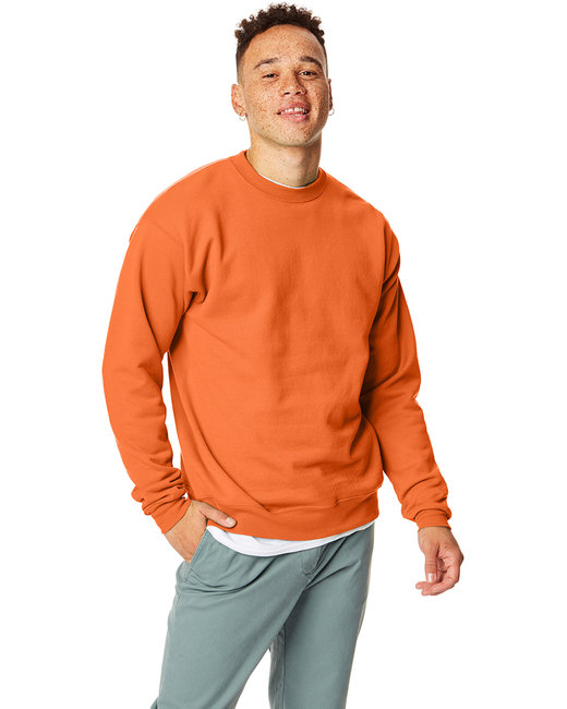 Hanes 7.8 oz. ComfortBlend EcoSmart 50/50 Fleece Crew SAFETY ORANGE XL at Sears.com