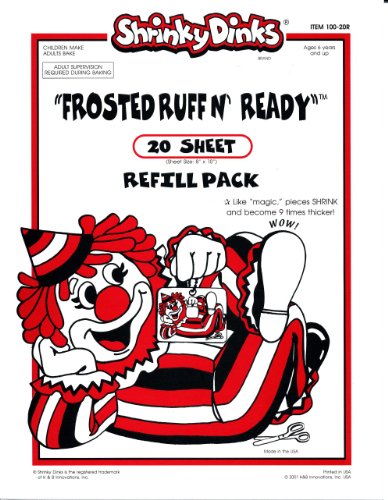 UPC 608998100100 product image for Shrinky Dinks Frosted Ruff N Ready 20 sheet pack | upcitemdb.com