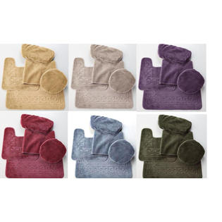 Madison Scroll 5 Piece Area Rug Contour Rug Lid Cover