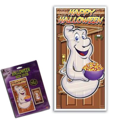 UPC 034689000105 product image for Friendly Ghost Door Cover - Halloween Party Decorations & Supplies | upcitemdb.com