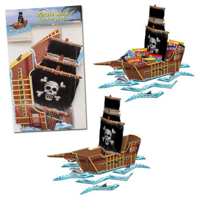 UPC 034689545972 product image for Pirate Ship Centerpiece Party Decoration | upcitemdb.com