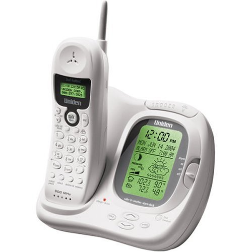 Uniden 900 MHz Analog Cordless Phone with Weather Display and Caller ID