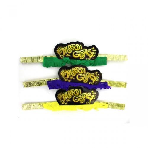 Mardi Gras fringe tiara pack of 50 (Available in a pack of 12)