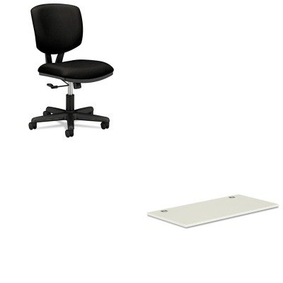 KIT - Value Kit -  HON Voi Worksurface |
60quot;W x 30quot;D Silver Mesh (HONVTR60CB) and  HON Volt
Task Chair | Black Fabric Bl