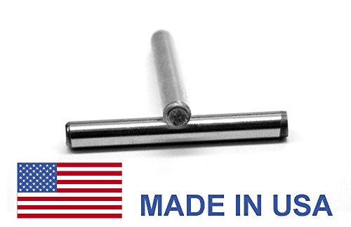 7/16 x 2 Dowel Pin Hardened & Ground - USA Alloy Steel Bright Finish Pk 40