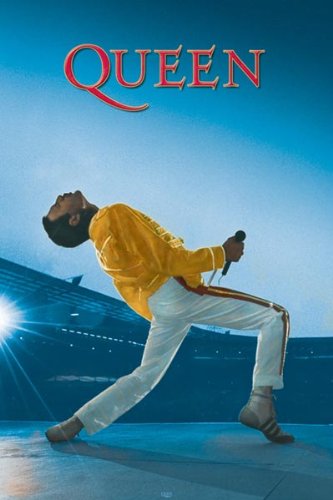 (24x36) Queen (Freddie Mercury Live) Music Poster Print