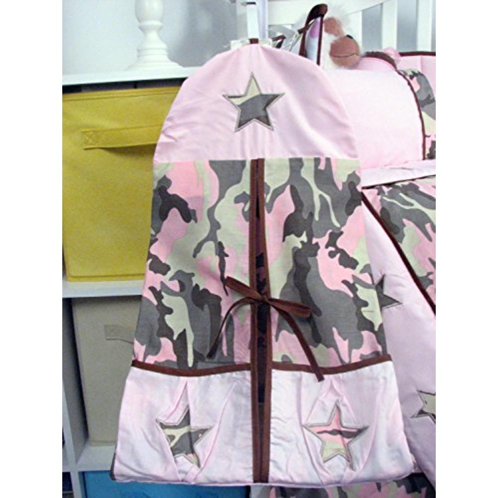 Pink Camo Baby Crib Nursery Bedding Set 13 pcs included Diaper Bag with
Changing Pad & Bottle Case