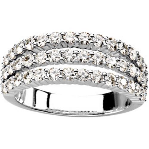 Moissanite 1.25 Ct Moissanite Anniversary Band 14k White Gold at Sears.com