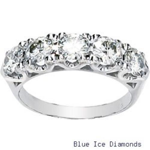 Moissanite 1 5/8 Ct Moissanite Anniversary Band 14k White Gold at Sears.com